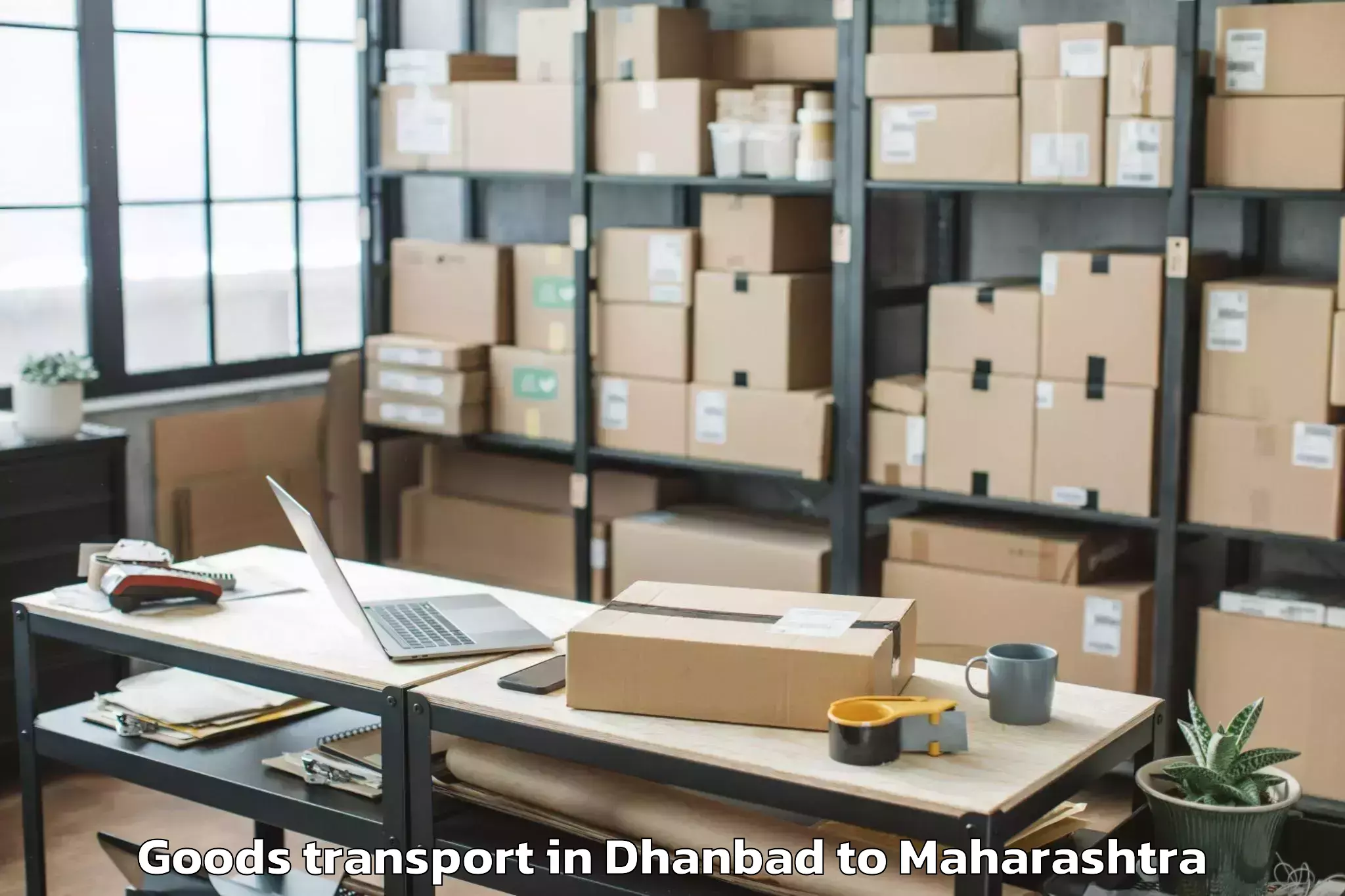 Dhanbad to Sholapur Airport Sse Goods Transport